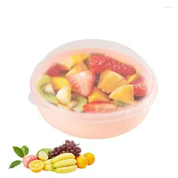 Storage Bottles Round Food Container Bread Bagels Nuts Containers With Airtight Lid And Organisation Accessories