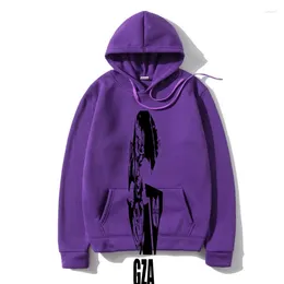 Men's Hoodies 2024 Summer Fashion Ho Hip Hop Outerwear Rap Music Old School 90S Cypha Underground Classic Gza Hoody