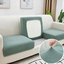 Chair Covers SEIKANO Solid Color Sofa Cover Elastic Seat Cushion For Living Room Furniture Protector Pets Stretch Removable Slipcover