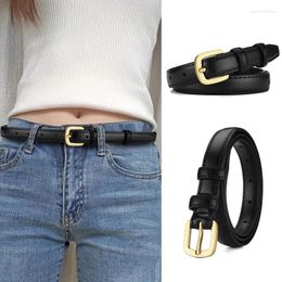 Belts Women's Belt Fashion Simple Versatile Thin Authentic High Grade Trend Soft Paired With Western Trousers Jeans LadyBelt