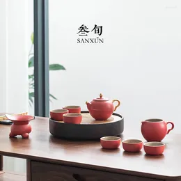 Teaware Sets Aesthetic Tea Set Display Charms Porcelain Teapot And Cup Ceremony Gift Box Tetera Porcelana BG50TS