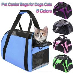 Cat Carriers Portable Dog Carrier Bag Mesh Breathable Bags For Small DogsDog Foldable Cats Handbag Travel Pet Transport