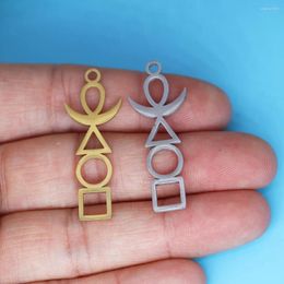 Pendant Necklaces 3pcs/lot The Symbol Of Four Elements Fire Air For Jewellery Making Fit Stainless Steel Necklace DIY Crafts Supplier