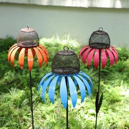 Other Bird Supplies Wild Feeder Metal Coneflower Standing Patio Yard Decor