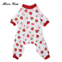 Dog Apparel Heve You 2024 Pet Jumpsuit Large Dogs Cotton Sleeping Pyjamas Costume Coat Puppy Chihuahua Clothes Cat Clothing XS-XL