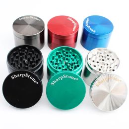 Sharpstone Tobacco Smoking Grinders herbal Crusher 4 Piece Spice Crusher Cigarette Machine 40mm 50mm 55mm 63mm LL