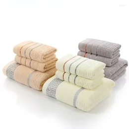 Towel 1 Set Great Wall Grid Adult Men And Women Tube Top Bath Cotton Thickened Absorbent Bathroom Suit Gym