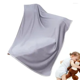 Blankets Summer Throw Blanket For Couch Lightweight Napping Comfortable Cooling Ice Silk Kids Car Sofa Travel