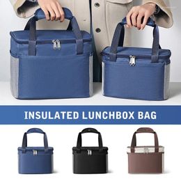 Storage Bags Aluminum Foil Thick Lunch Bag Thermal Insulated Box Tote Cooler Handbag Bento Pouch Dinner Container Food