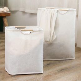 Laundry Bags Large Woven Basket Dirty Clothes Storage Organzier Waterproof Hamper With Handle Foldable Toy Bag