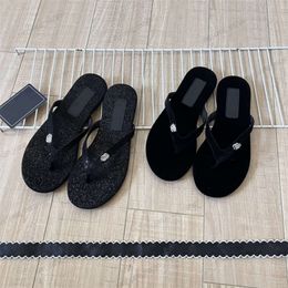 Designer Sandal Women slimple style Flip flops black suede giltter Slippers miller Metallic Leather brand Slides mens Flip Flops Sandals slipper moccasin shoes