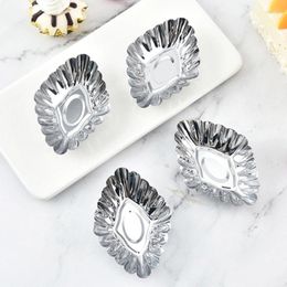 Baking Tools Egg Tart Mold Cups Tins Stainless Steel Mini Pie Pan Muffins Cupcake Cake Cookie Mould Gadgets