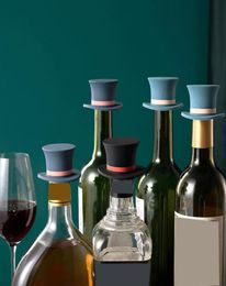 Kitchen Bar Tools Wine Stopper Creative Magic Hat Shape Silicone Wines Corks Nonslip Silica Gel Leakproof Bottle Cork Delive3376938