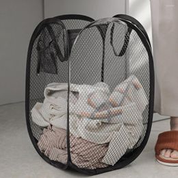 Storage Bags Clothes Hampers Collapsible Hollow For Family College Dorm Apartment Open Mesh Laundry Dirty Sorting Baske