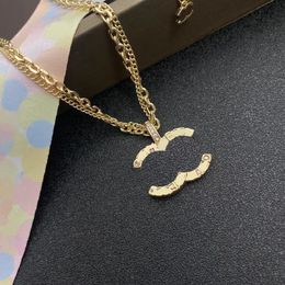Luxury 18k Gold Plated 925 Silver Plated Necklace Brand Designer Classic Pendant Necklace Fashion Versatile High Quality Charm Girl Necklace Box