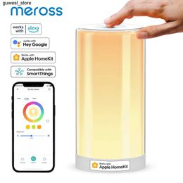 Night Lights Meross HomeKit Smart Desk Light RGBWW LED Wi Fi Night Light 6W Touch Sensor Dimmable Headlight Supports Alexa Google Assistant S240513