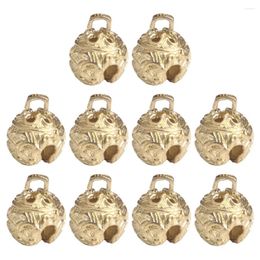 Party Supplies 10 Pcs Small Brass Bell Little Bells Unique Rustic For Crafts Tiny Vintage Decoration