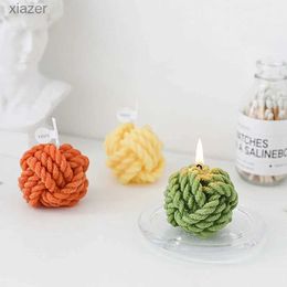 Scented Candle Creative handmade wool ball candle aromatherapy candle gift box INS photo prop essential oil fragrance candle home decoration WX