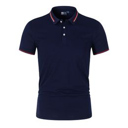 High Quality Shirt Mens Embroidered Polo Shirt Summer High-end Business Casual Lapel Short Sleeve Polo T-shirt Top S-6XL 240514
