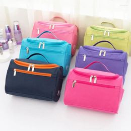 Storage Bags Portable Cosmetic Bag Hanging Waterproof Oxford Cloth Zipper Travel Toiletry Kit Wash Pockets Makeup Tools Organiser Box