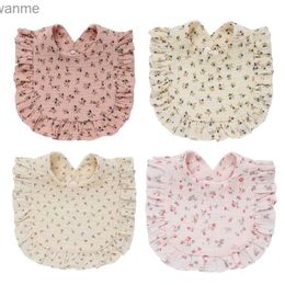 Bibs Burp Cloths Baby bib Bandana baby bib 0-2 years baby teeth towel flower high absorption fashion bib direct delivery WX