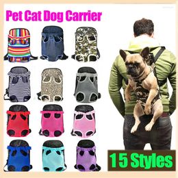 Cat Carriers Mesh Dog Bag Outdoor Travel Backpack Breathable Portable Pet Carrier For Dogs Cats Products Shoulder Bags