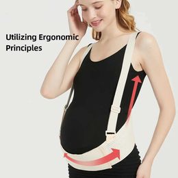 Maternity Pillows Maternity Belly Bands For Pregnant Women Belt Pregnancy Support Breathable Abdominal Binder Back Adjustable Belly T240509