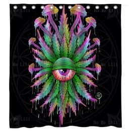 Shower Curtains Magical Art Leaf Head Full Of Mushrooms Trippy Funny Quote Herbs Sweet Smoke Curtain By Ho Me Lili