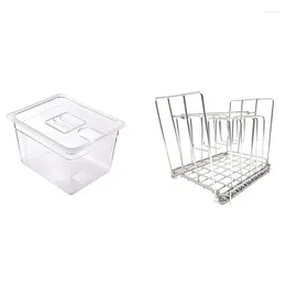 Double Boilers Stainless Steel Rack For Most 11L Sous Vide Cooker Containers Detachable Dividers Separator Immersion Circulators