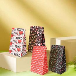 Gift Wrap 12/24pcs Four Design Mix Packing Valentine Wedding Birthday Party Theme Paper Goodie Favour Bag