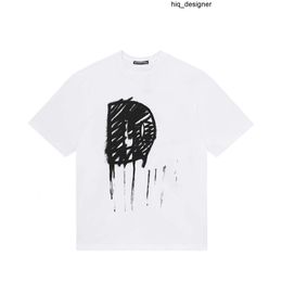 Mens Designer t Shirt Italian Milan Fashion Print T-shirt Summer Black White Hip Hop Streetwear 100% Cotton Tops Plus Size 05780 dsquares dsqureditys 2 dsquards 0WBX