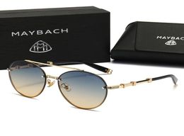 Fashion Men Sunglasses Sunshade Glasses Leopard Head Composite Metal Rimless Optical Frame Classic Rectangle Square Gold Luxury Sunglasses3434739