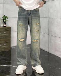 2024 New Fashionable Breakthrough Popular Men's Designer Jeans Luxury Brand Men's Running Air Force One Jeans