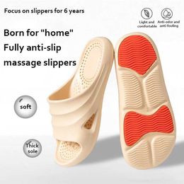 Slippers Summer Unisex Womens Foot Massage Mens Blood Circulation Ergonomics Chinese Medicine Bathroom Anti slip EVA Sandals H240514