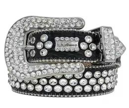 2022 DesignerBelt Simon Belts for Men Women Shiny diamond belt Black on Black Blue white multicolour with bling rhinestones as gift4411142