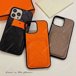 Letter embossed lychee pattern leather iphone case for Apple 15 promax 12 13 14 Pro Max X XR XS XSMAX 7 8 plus Luxury designer fall protection case 065