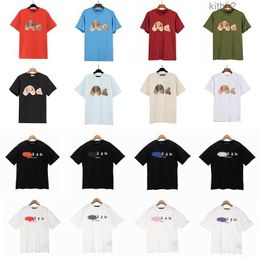 Tops Summer Loose Palms Tees Angel Fashion Casual Shirt Clothing Street Cute Angels t Shirts Men Women High Quality Unisex Couple Angelshirts 24ss W81t