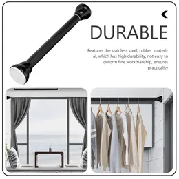 Shower Curtains Multipurpose No Drilling Tension Adjustable Free Punching Window Rods Pole