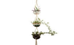 Macrame Plant Hanger 3 Tier Large Planter Baskets for Indoor Outdoor Home Wall Art Decoration 65Inch8445513