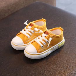 Child Boy Girl Canvas Hook Loop Flat Rainbow Shoes Spring Leisure Kids Non-slip Comfort Sneakers Shoe Toddlers Tennis Shoes 240514