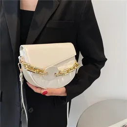 Evening Bags Thick Chain Crossbody For Women In Thread Small PU Leather Shoulder Bag Female Vintage Purse And Handbags