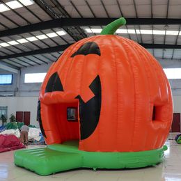wholesale 4mD (13.2ft) with blower Customized giant inflatable Pumpkin tent bouncer for hallowmas advertising decoration outdoor party use