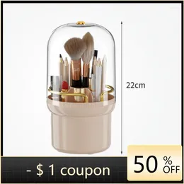 Storage Boxes 2024 Makeup Brush Holder With Lid Nail Polish Eyebrow Pencil Lipstick Organiser Cosmetic Box