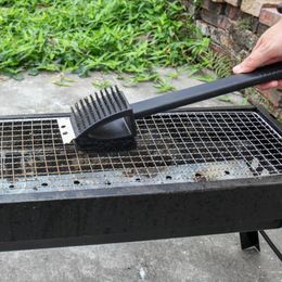 Tools 36.5 7.1cm Multifunctional Stainless Steel BBQ Grill Cleaning Brush Set Heat Resistant Barbecue Tool Accessories