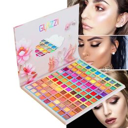 99 Shades Farbige Lidschattenpalette Set Mischmattes Glitzer Make -up Kosmetik für professionelles hoch natürliches Kit 240515