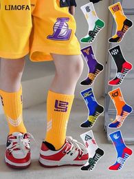Kids Socks LJMOFA 1 pair of childrens football sports socks boys long socks high-quality knee tube cotton childrens casual fashion socks 8-15Y C192L2405