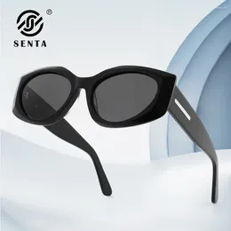 Sunglasses SENTA Trendy For Women Men Retro Vintage Polarized Shades Hand-make Acetate Frame Y2K Designer Style Sun Glasses