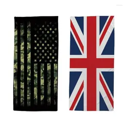 Shower Curtains US Flag Beach Towel Towels For Body Bath Swimming Travel Camping Sport Black White