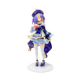 Action Toy Figures 17CM Genshin Impact Figures Anime Game Peripheral Qiqi Premium Edition Model Crafts Ornaments Children Toys Gift Y240515