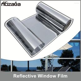 Window Stickers Hozada 90x500cm Film Glass Sticker Mirror Effect One Way DIY Self-adhesive Films Privacy Safety Anti-Explosion